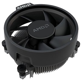 AMD Wraith Stealth Socket AM4 - Enfriador de CPU con conector de 4 pines con disipador de calor de aluminio y ventilador de 3.93 pulgadas (delgado)