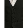 TruClothing Men's Black Waistcoat Wedding Business Party Plain Formal Suit
