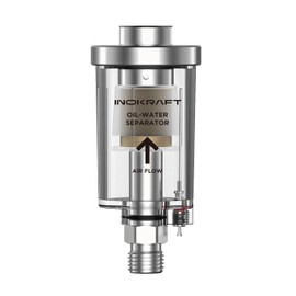 InoKraft Oil-Water Separator, 1/4" NPT, 90 PSI, Air-Compressor and Air-Tool Accessory, Good Tightness
