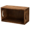 Hedume Set of 3 Nesting Wooden Crates, Wood Crate Box