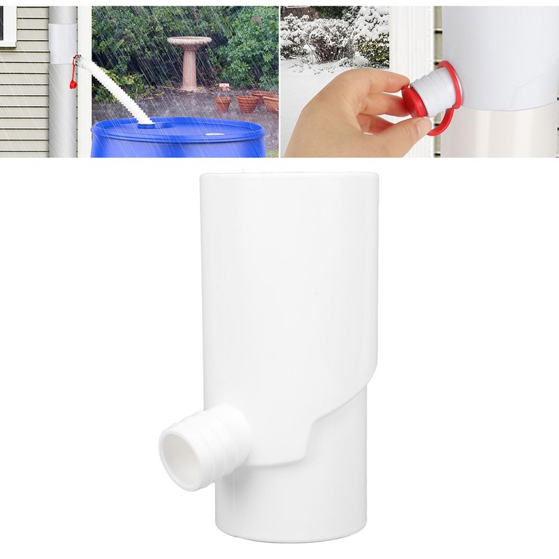 Rainwater Collection System to Fill Rain Barrels, Rain Diverter Downspout