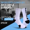 Speum Men's Athletic Socks with Anti-slip Cushioning Performance,Basketball Socks(5 pairs)