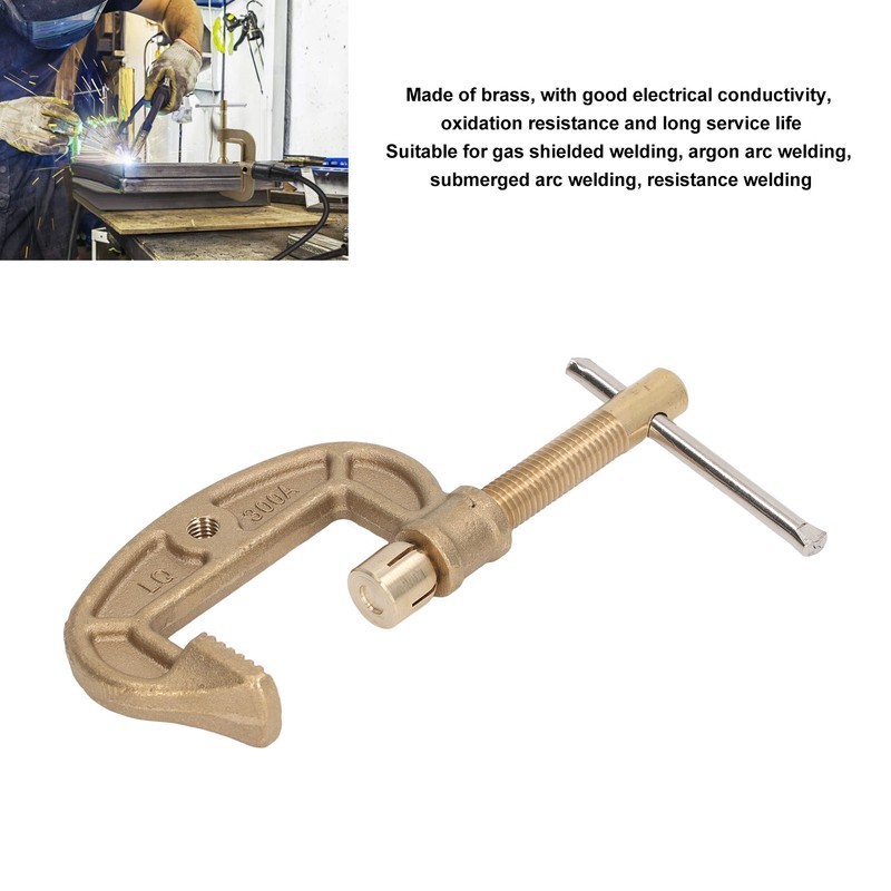 Welding Ground Clamp Brass Good Electrical Conductivity Anti Oxidation G