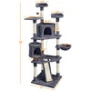Yaheetech Multi-Level Cat Trees Cat Towers 79in Cat Tree for