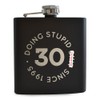 Doing Stupid ... Since Engraved Metal Hip Flask - Funny