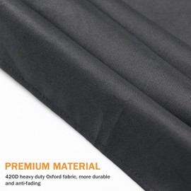 Guisong Outdoor Prep Table Cover for Royal Gourmet Movable Dining Cart Table, Outdoor Bar Cart Cover for 40 inch Worktable, Waterproof Patio Dining Cart Cover-Black 40 x 24 x 32 Inch