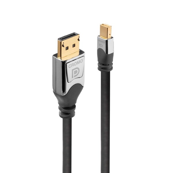 LINDY 36312 CROMO Mini DisplayPort to DisplayPort Cable - Grey, 2m