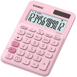 Casio MS-20UC-PK Desktop Calculator, 12 Digits 2.3 x 10.5 x 14.95 cm, Light Pink