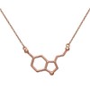 Serotonin Molecule Pendant with Necklace Made of 925 Sterling Silver