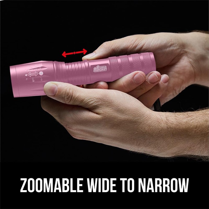 GORILLA GRIP Powerful LED 750 FT Water Resistant 5 Adjustable