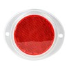 Grand General 80816 Red 3” Round Reflector with Aluminum Base