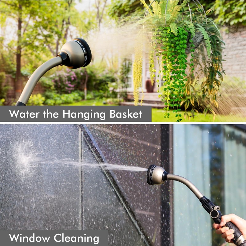 RESTMO Watering Wand Heavy Duty, Metal Garden Hose Wand with