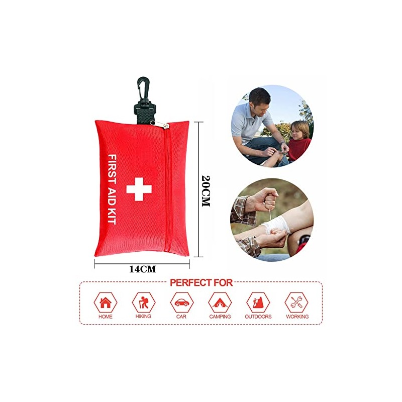 97-Piece Compact Travel First Aid Kit for Emergencies