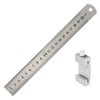 Metal Ruler, Multifunctional Ruler with Stopper, Template, Drawing Board, Construction