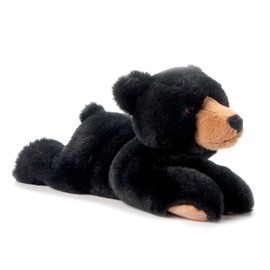 The Petting Zoo Black Bear Stuffed Animal Plushie, Gifts for Kids, Earth Keeperz Wildlife Animals, Zoologee Black Bear Plush Toy, 10 inches