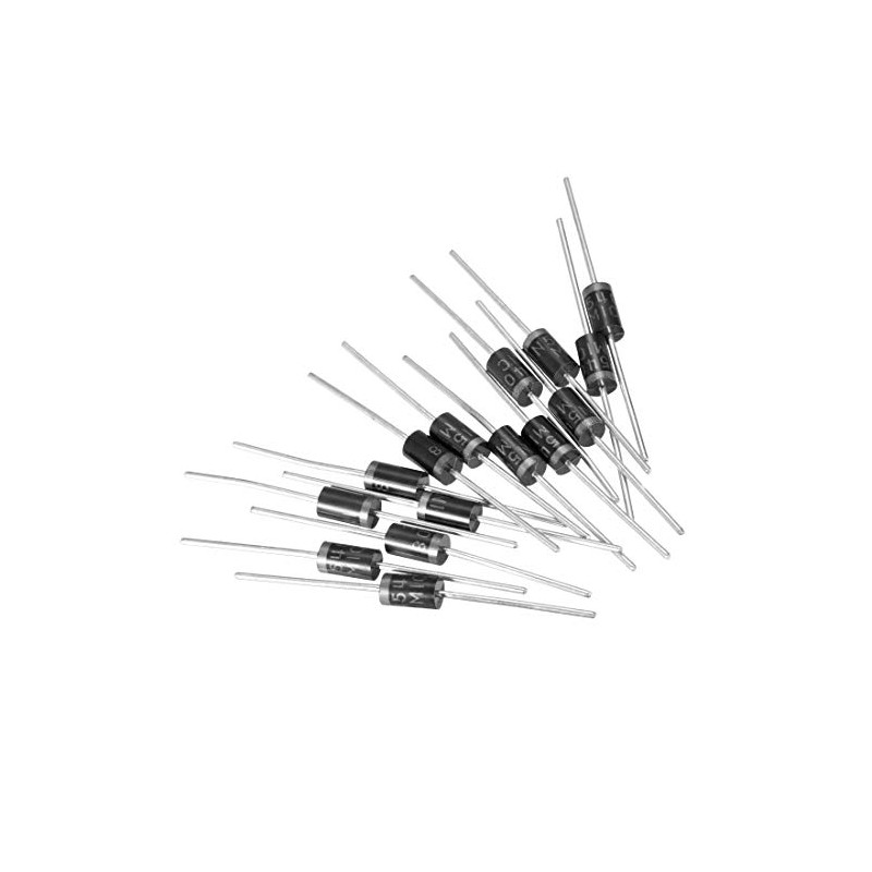 sourcing map Schottky Rectifier Diode 3A 1000V Axial Electronic Silicon
