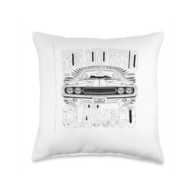 Muscle Car I'm Not Old I'm Timeless Graphic Art Throw Pillow