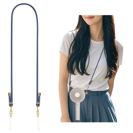Wynuooer Neck Strap, Portable Fan, Neck Strap, Handy Fan, Strap, Hanging String, Adjustable Length, blue