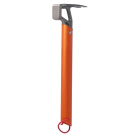 Camping Hammer, Tent Accessories, Stainless Steel Camping Hammer Tent Stake Hammer with Aluminum Handle Tack Hammer Camping Tools for Hiking Kit Orange
