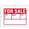 Large 12" x 16" For Sale Sign for Cars and