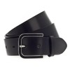Vanzetti 35 mm Leather Belt W85 Black, black