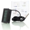 ARCELI Digital LCD Thermometer Temperature Monitoring with External Probe for