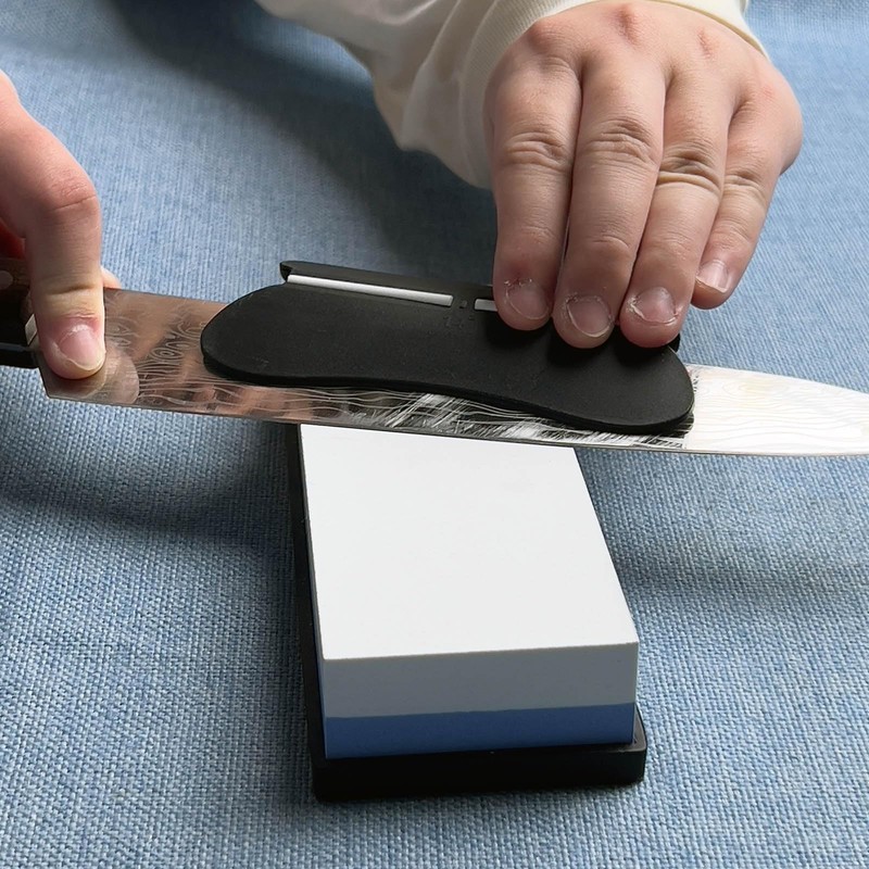 Black knife sharpener Angle Guide. Whetstone Knife Blade Sharpener Sharpening