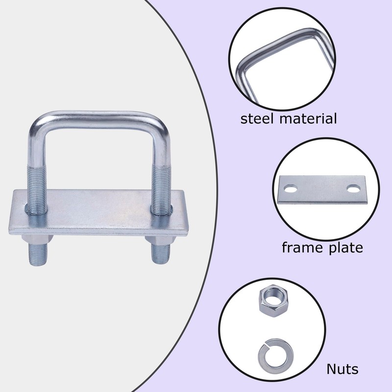 4 Pack Leaf Spring Clamp Kit Fits Leaf Springs Up