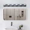 52" Modern 7 Light LED Vanity Light Fixture,Chrome Finish with