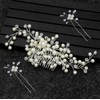 Wedding Bridal Hair Clips Pearl Jewelry Bridal Elegant Headpiece Flower