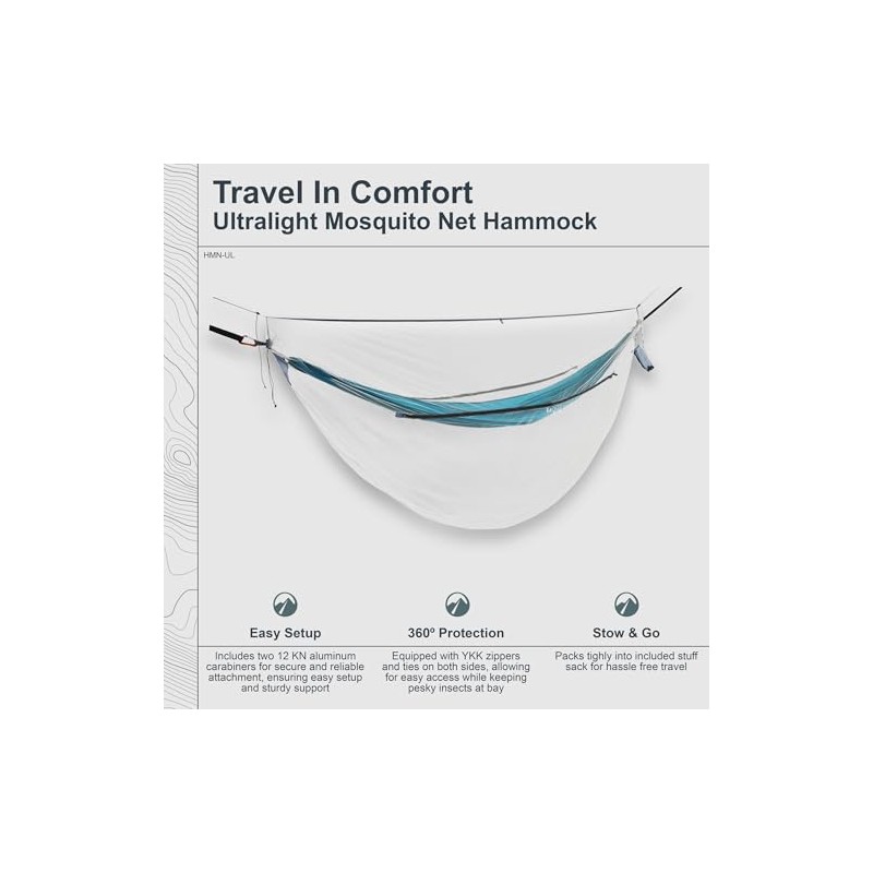 Cocoon Ultralight Mosquito Net for Hammocks Olive