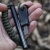 bayite 4 Inch Survival Ferrocerium Drilled Flint Fire Starter, Ferro