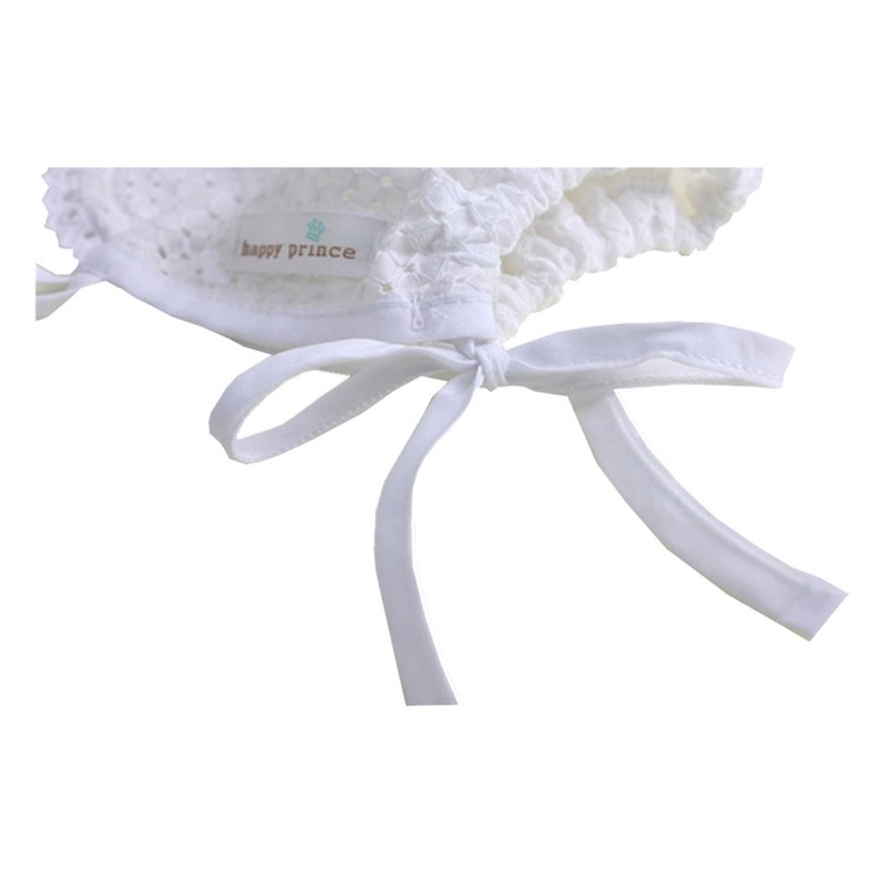 Baby Girl Toddlers Breathable Lacy Bonnet Eyelet Cotton Adjustable Sun