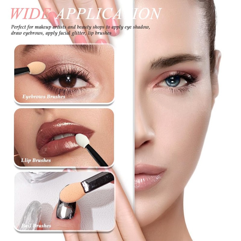 GZSYWZ 25 PCS Sponge Eyeshadow Applicators - Disposable Dual Sided