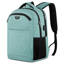 BIKROD Backpack for Men and Women, School Backpack for Teen, Water Resistant Business Black Travel Laptop Back Pack Fit 15.6 Inch Laptop with USB Charging Port