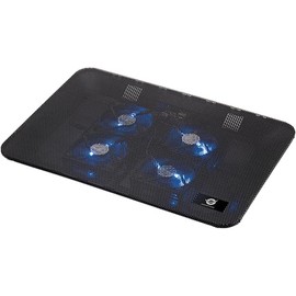 Conceptronic CNBCOOLPADL4F notebook cooling pad 4-Fan Cooling Pad 43.2 cm (17") Black