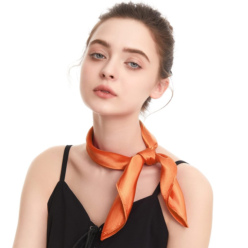 Zando Silk Head Scarf Wrap Neck Scarf Women Silk Feeling
