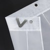 ESLIR Roman Blind No Drilling Required Transparent with Eyelets Colour