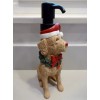 Dog CHRISTMAS SOAP DISPENSER Golden Labrador Retriever Spaniel Lotion Santa