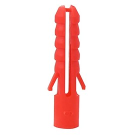 Avron 240131 MAXIFIX 100PC 6MM RED Plastic Wall Plugs, Screw fixings