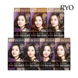 Ryeo Uachae Stylish Gray Hair Cream 3-Pack (2N/3N/4N/5N/6C/7O/7N) / 려 우아채멋내기새치크림 3입(2N3N4N5N6C7O7N)