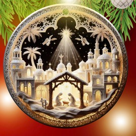 Nativity Ornaments for Christmas Tree, Christian Ornaments for Christmas Tree, Religious Christmas Ornaments, Christian Christmas Ornaments, Christmas Religious Decor (Nativity Art)