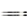 Itoya AQR-10BP-BK Aquaroller Pen Ink Refill 2-Pack Black
