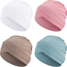 Geyoga Women's Turban, Mint green, khaki, white, light pink