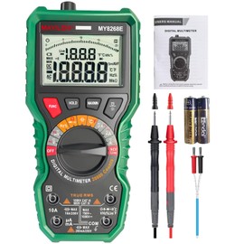 Mayilon Tester, 20,000 Count Tester, Digital, True Value, Auto Range, High Accuracy Measurement, AC/DC Voltage, Current, Resistance, Diode Conduction, Frequency, Duty Cycle, Capacity, Temperature Measurement, NVC Live Compatible