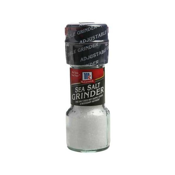 McCormick Sea Salt Grinder - 2.12 oz. jar, 12 per case