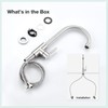 Faustina Kitchen Sink Mixer Tap Single Lever Mixer Tap High