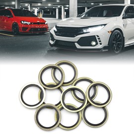 sourcing map Oil Drain Plugs Sealing Ring 20 mm ID 28 mm OD for Car Pack of 10