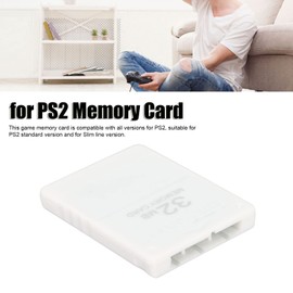 PS2 FMCB Memory Card Free McBoot V1.966 High Speed 32MB Game Memory Card for Sony Playstation2, Plug and Play Drive, Free Game Console, External (White)