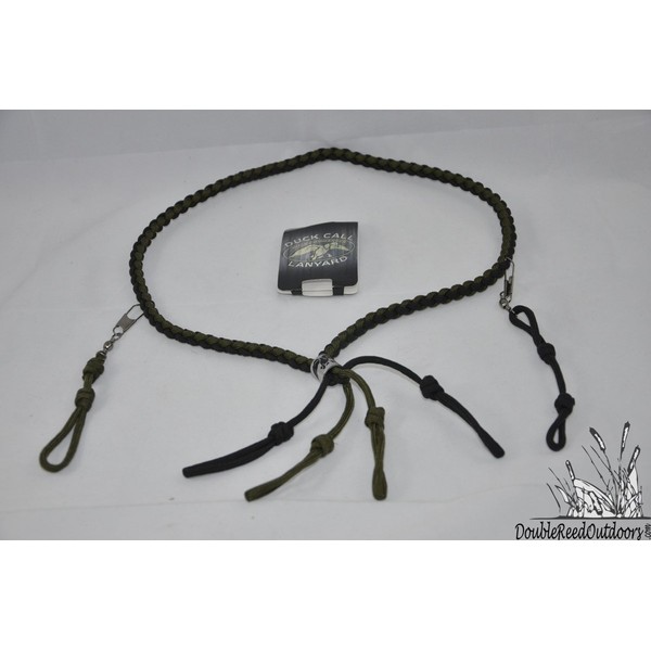 Duck Commander Braided Lanyard with Removable Clip , Black